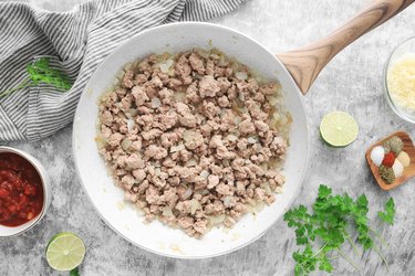 Cook ground turkey