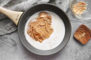 Combine peanut sauce ingredients