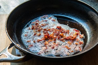 Bacon in pan