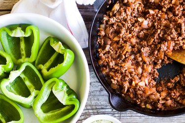 Sloppy Joe Stuffed Peppers