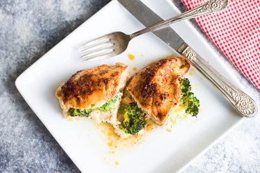 Broccoli and Cheese Stuffed Chicken