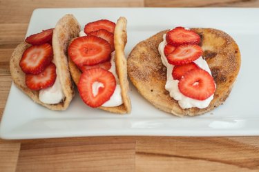 Strawberries and Cream Dessert Tacos Recipe