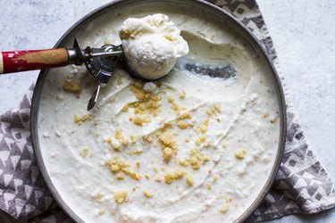 Homemade Macadamia Nut Ice Cream