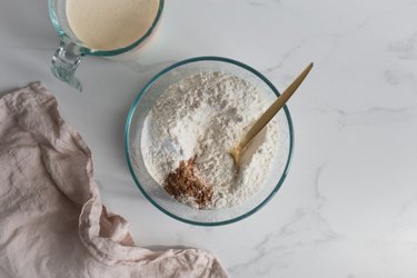 Whisk together the dry ingredients.