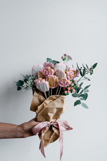 This Edible Sugar Cookie bouquet is as beautiful as it is delicious!