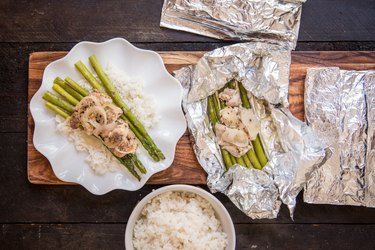 Make Ahead Foil Pack Chicken Asparagus Dinners