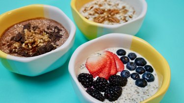 Keto Oat-Free Overnight Oats Three Flavors