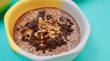 Double Chocolate Walnut Brownie Keto Oat-Free Overnight Oats