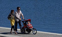 Chic mom that you are, you won't let baby's clunky stroller slow you down.