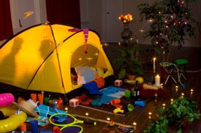 Camping indoors with the family can be just as exciting and creative as a trip to the woods.