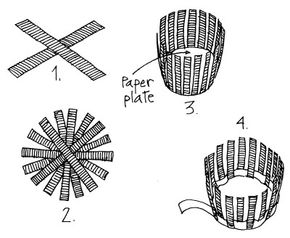 Follow these steps to create the African Tutsi Paper Basket.