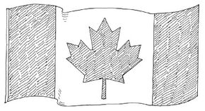 Many citizens proudly fly the Canadian flag