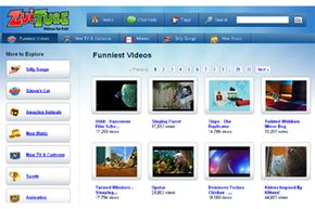 ZuiTube's &quot;Funniest Videos&quot; page